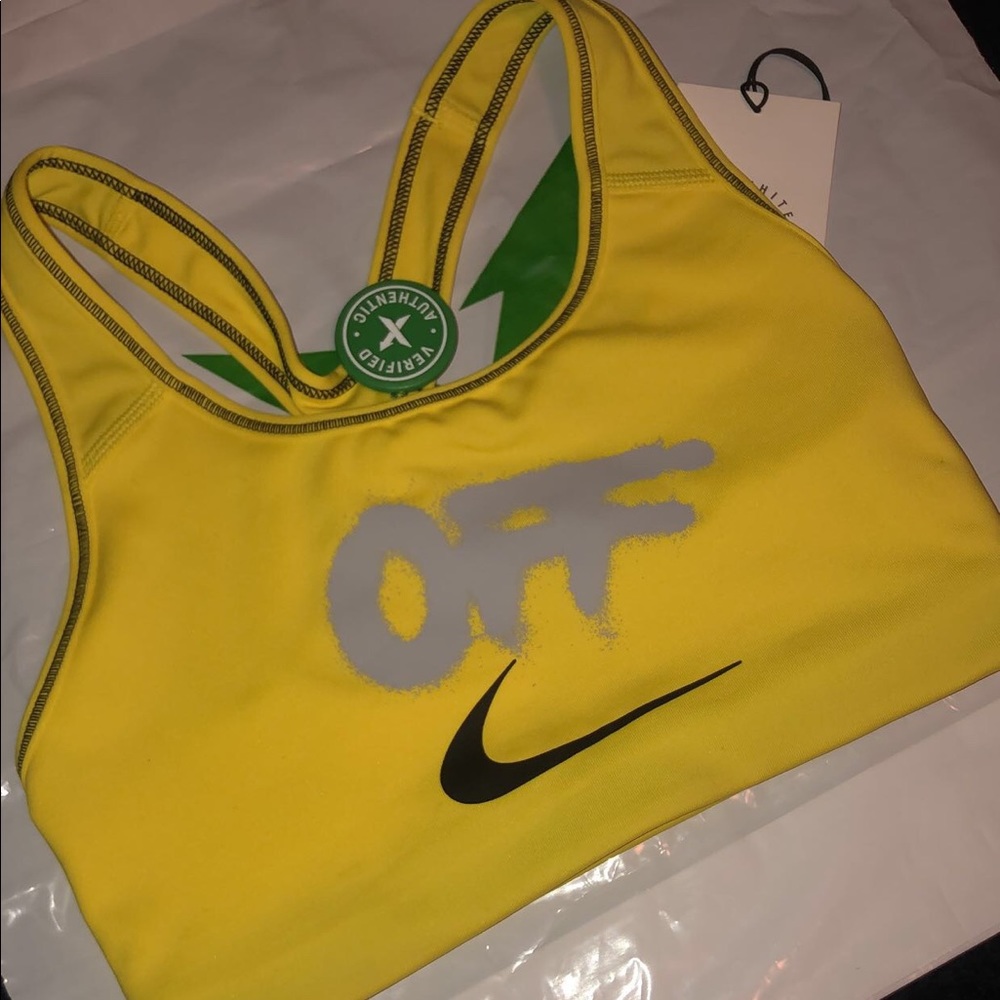 Off White Nike Collab Sports Bra